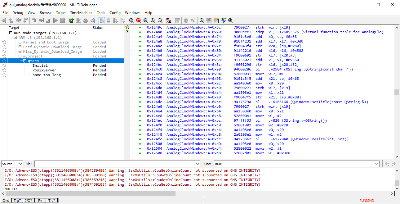 MULTI IDE binary load window.
