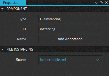 File Instancing in the Properties View