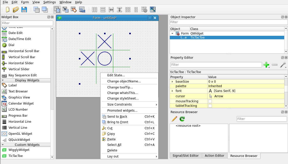 Task Menu Extension Screenshot